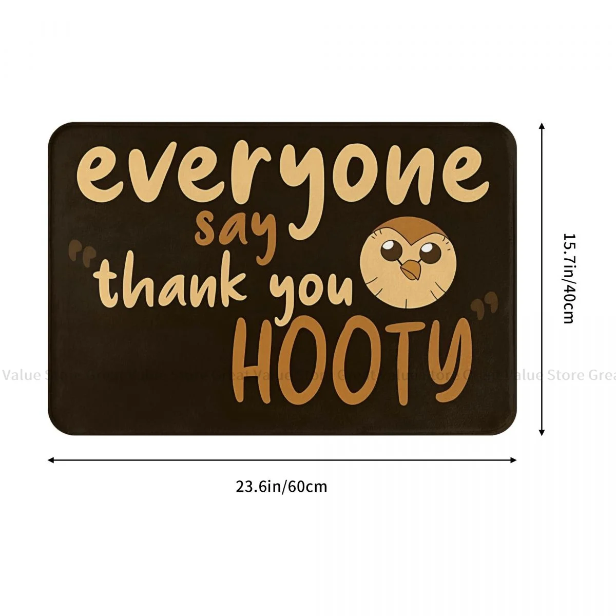The Owl House Cartoon Animation Non slip Doormat Kitchen Mat Everyone Say Thank You Hooty Hallway 1 - The Owl House Plush