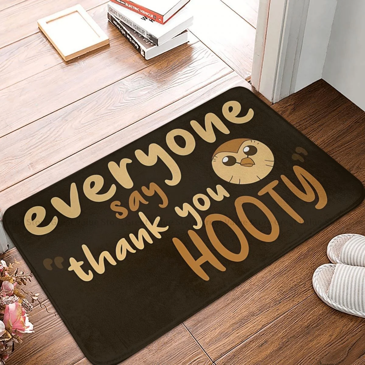 The Owl House Cartoon Animation Non slip Doormat Kitchen Mat Everyone Say Thank You Hooty Hallway - The Owl House Plush
