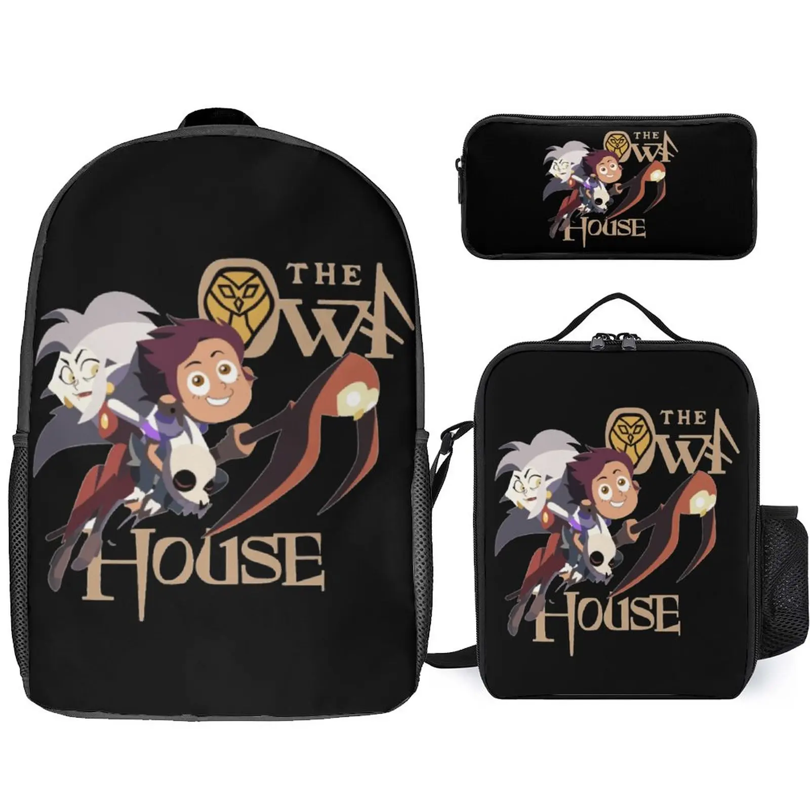 The Owl House Relaxed Fit Print Pure 2 3 in 1 Set 17 Inch Backpack Lunch - The Owl House Plush